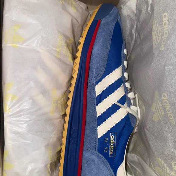 Adidas Royal Blue and White SL 72 Sneakers - Picture 6 of 8